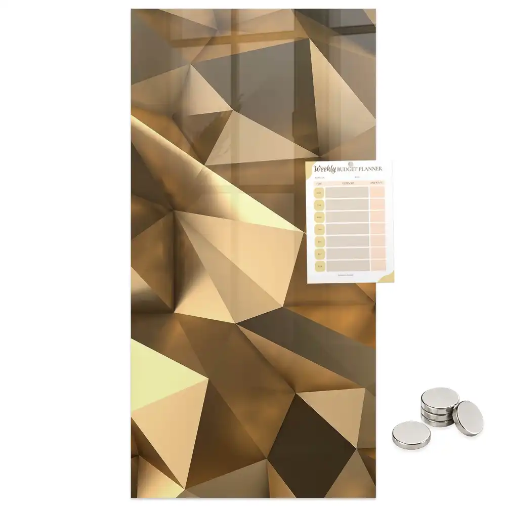 Tablă magnetică de perete cu model de abstracție tridimensională