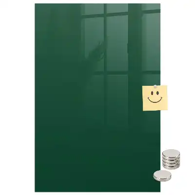 Tablă magnetică de perete verde sticlă