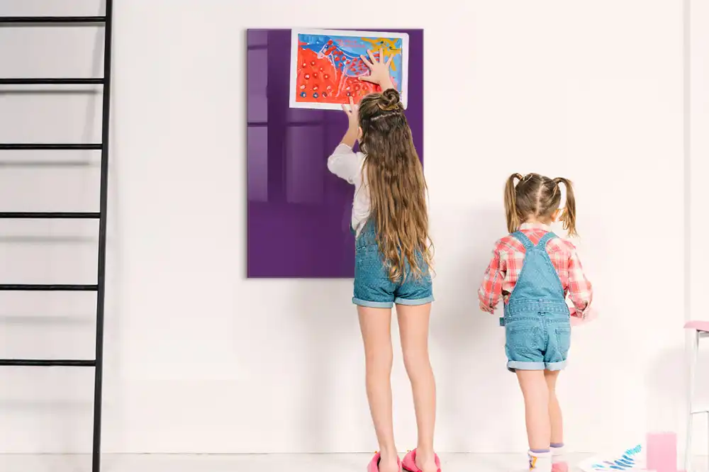 Tablă magnetică de perete violet