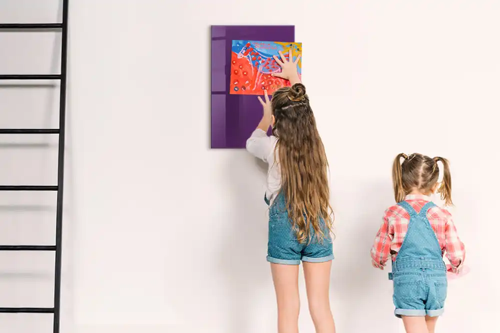 Tablă magnetică de perete violet