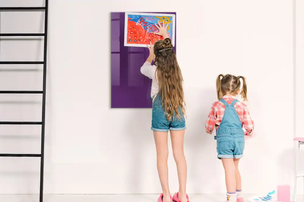 Tablă magnetică de perete violet