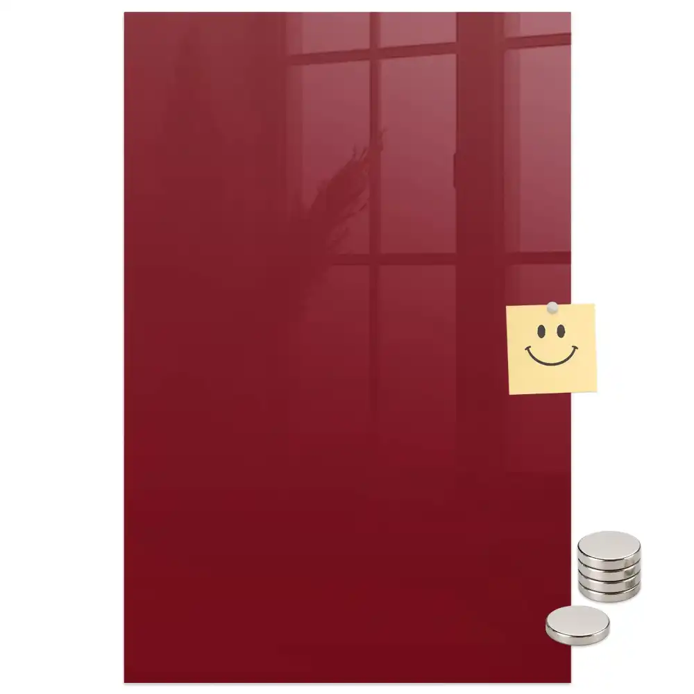 Tablă magnetică de perete culoarea burgund