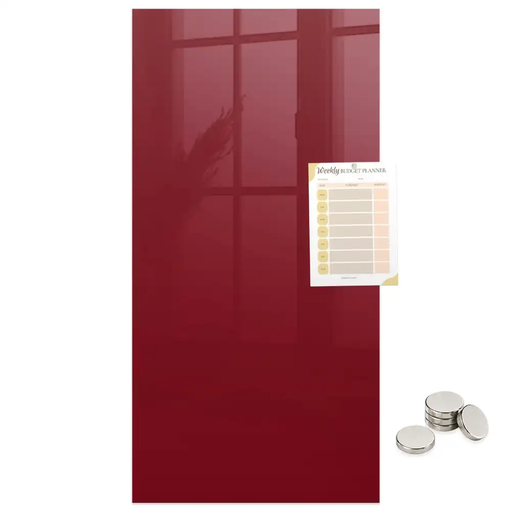Tablă magnetică de perete culoarea burgund