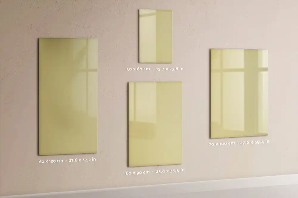 Tablă magnetică de perete crem