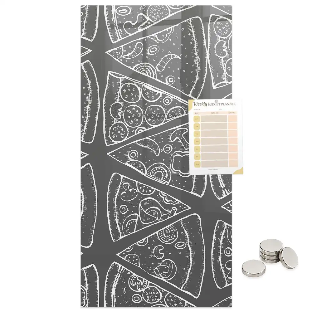 Tablă magnetică grafică cu model pizza