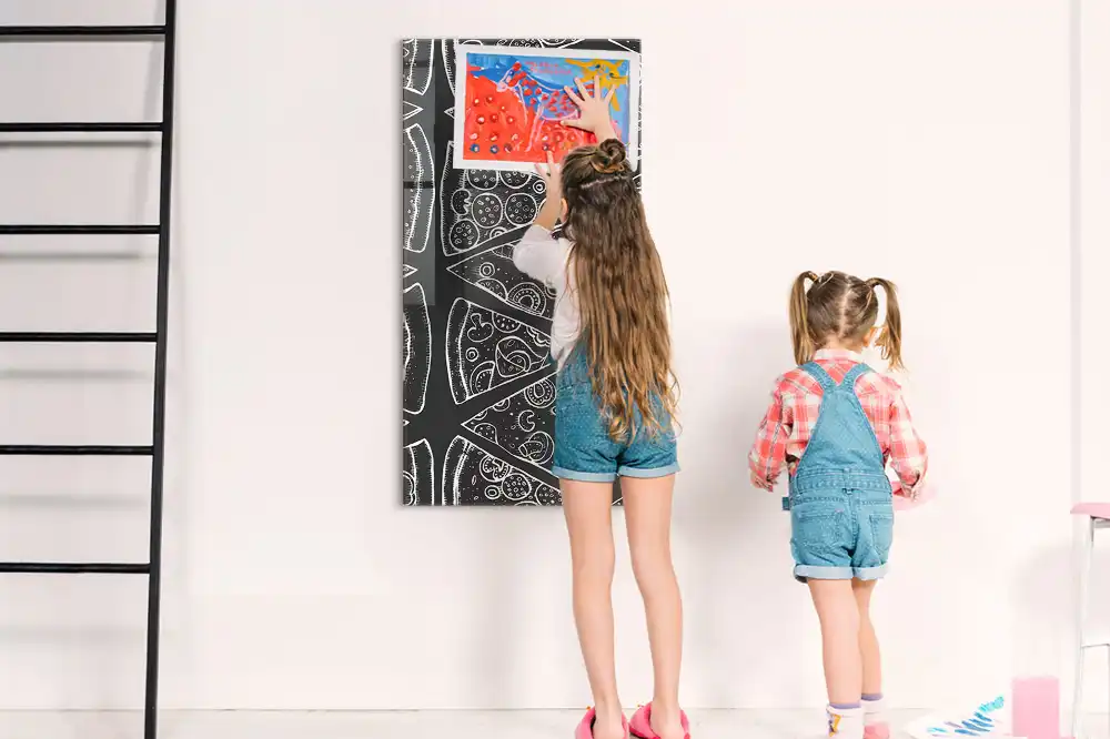 Tablă magnetică grafică cu model pizza