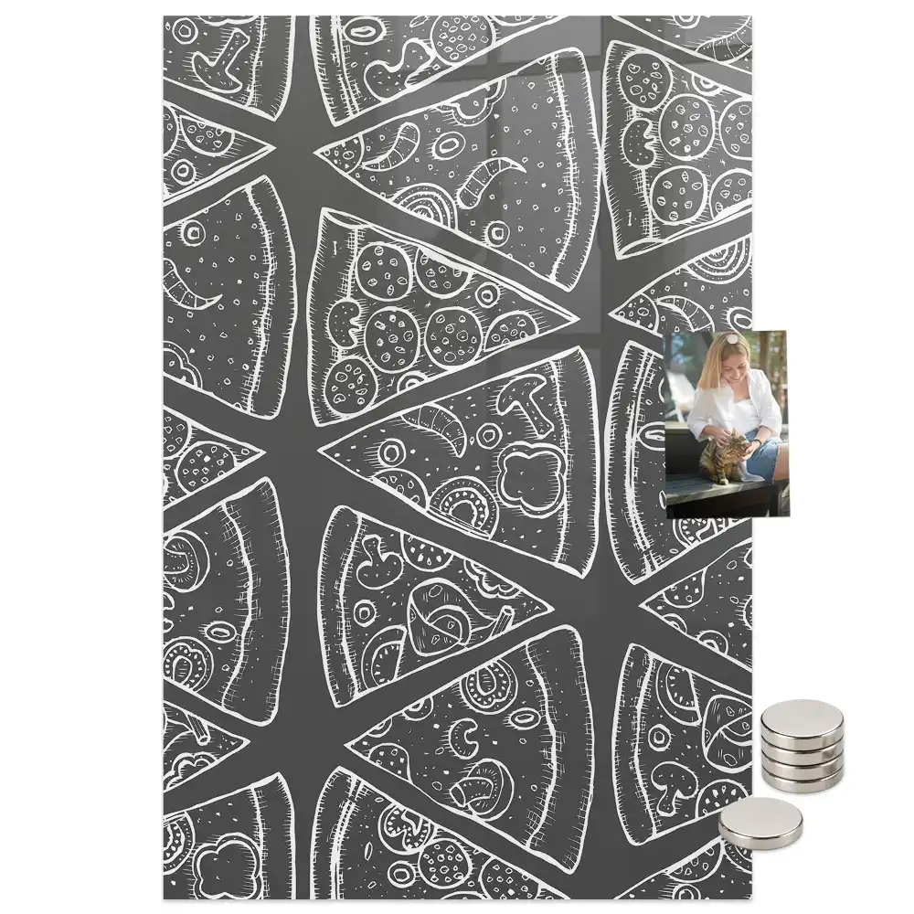 Tablă magnetică grafică cu model pizza