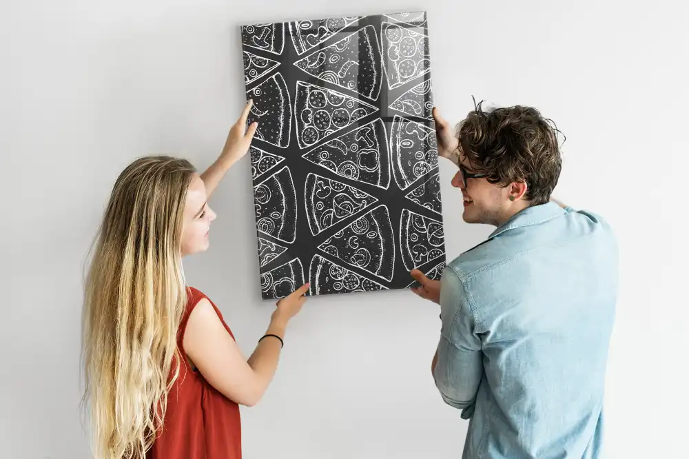 Tablă magnetică grafică cu model pizza