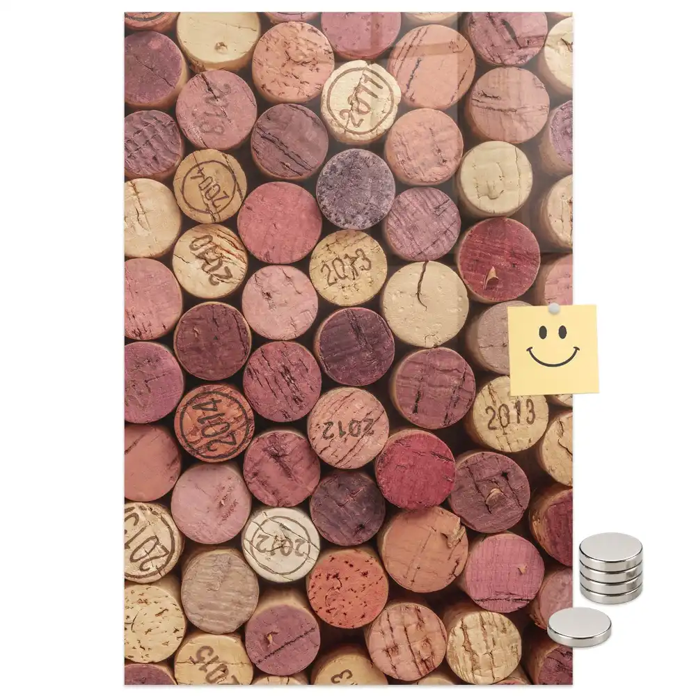 Tablă magnetică de perete pentru dopuri de vin