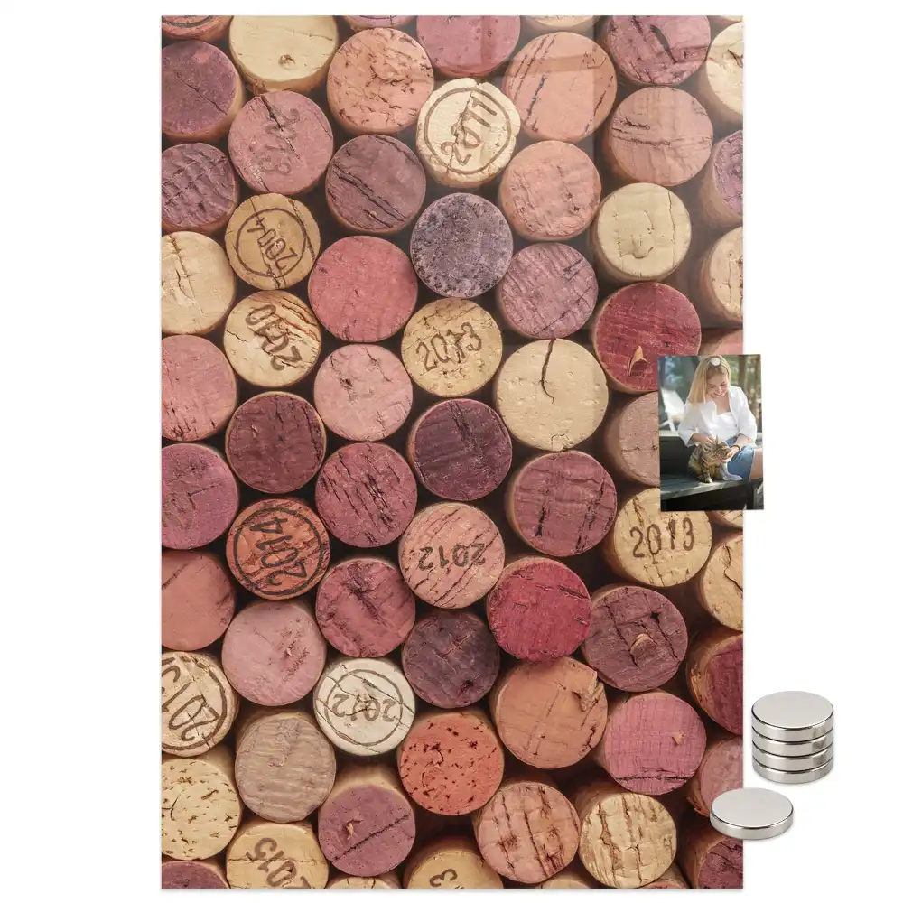 Tablă magnetică de perete pentru dopuri de vin