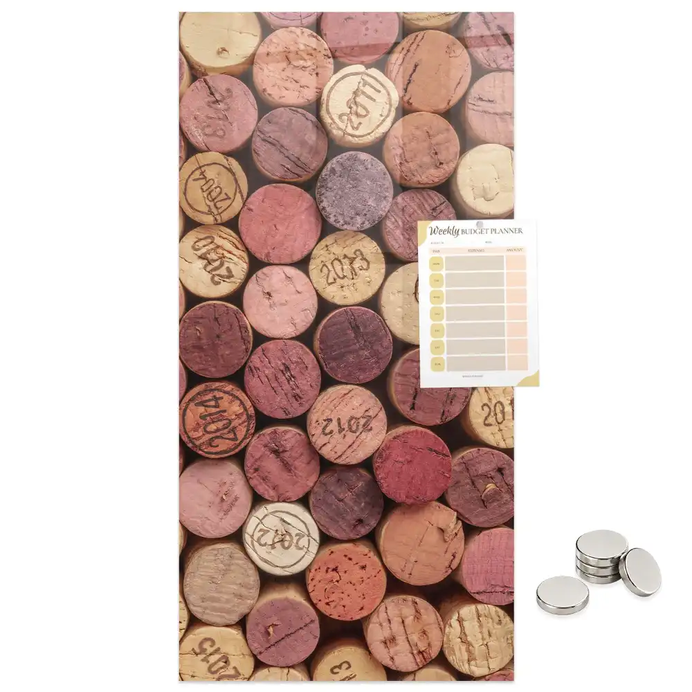 Tablă magnetică de perete pentru dopuri de vin