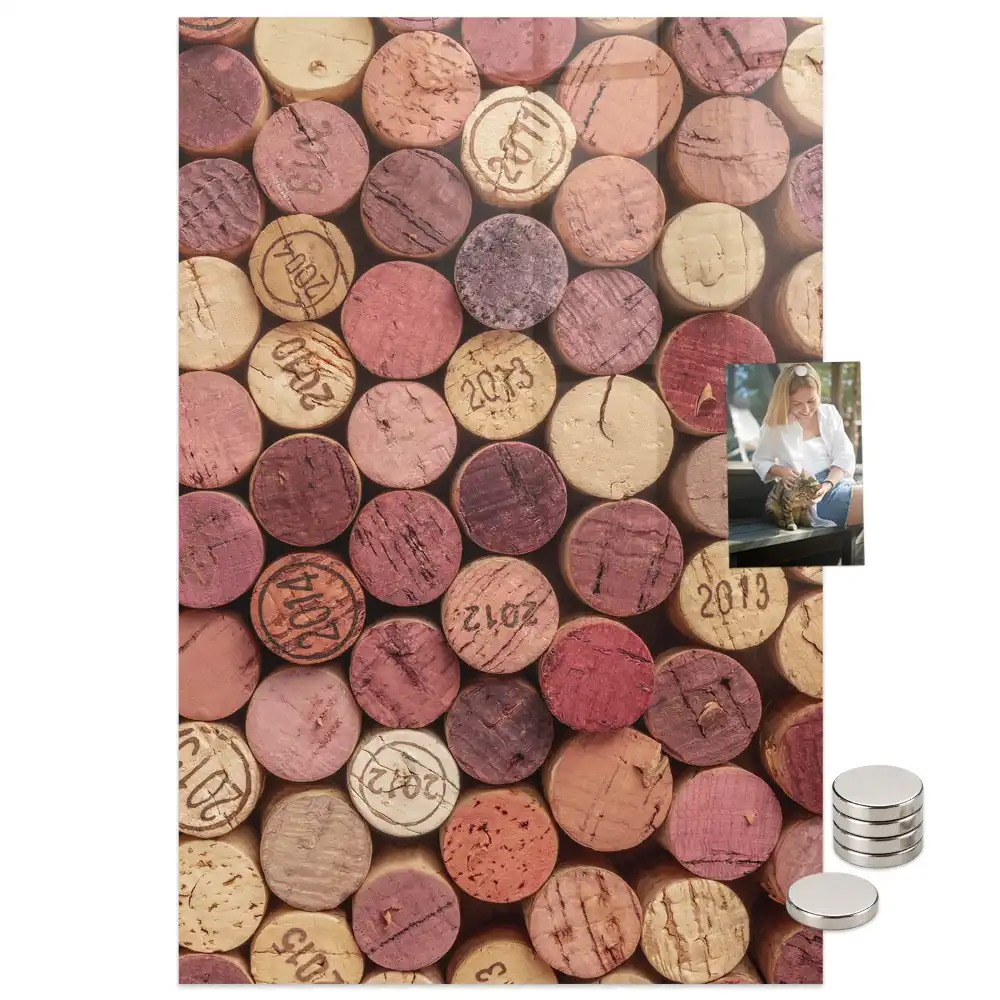 Tablă magnetică de perete pentru dopuri de vin