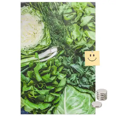 Tablă magnetică de perete cu model salată proaspătă