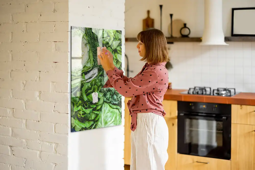 Tablă magnetică de perete cu model salată proaspătă