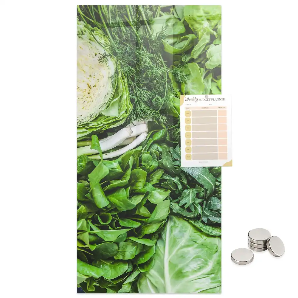 Tablă magnetică de perete cu model salată proaspătă