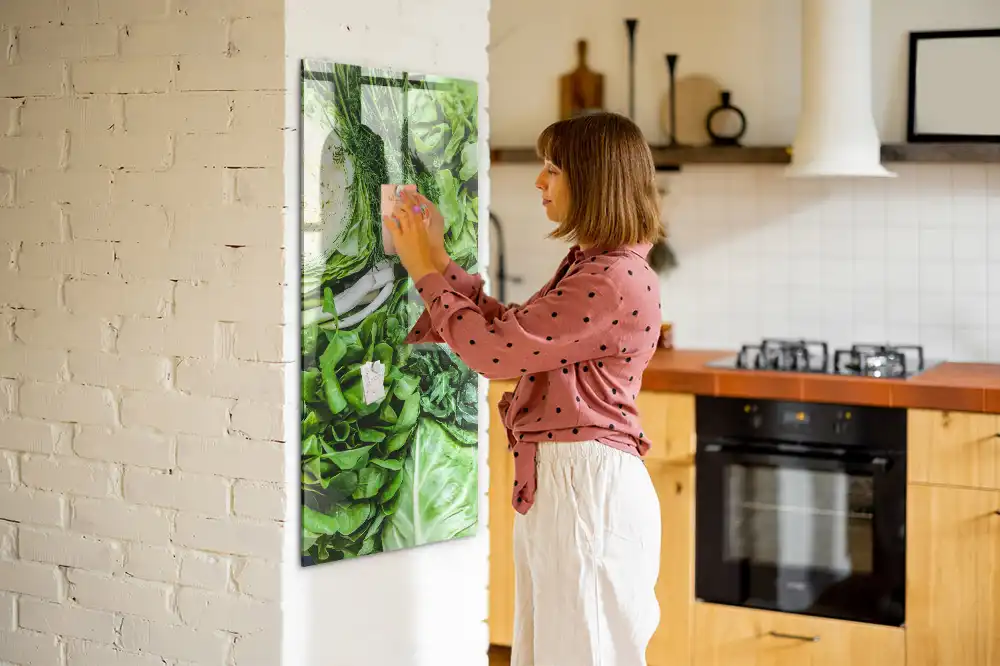 Tablă magnetică de perete cu model salată proaspătă