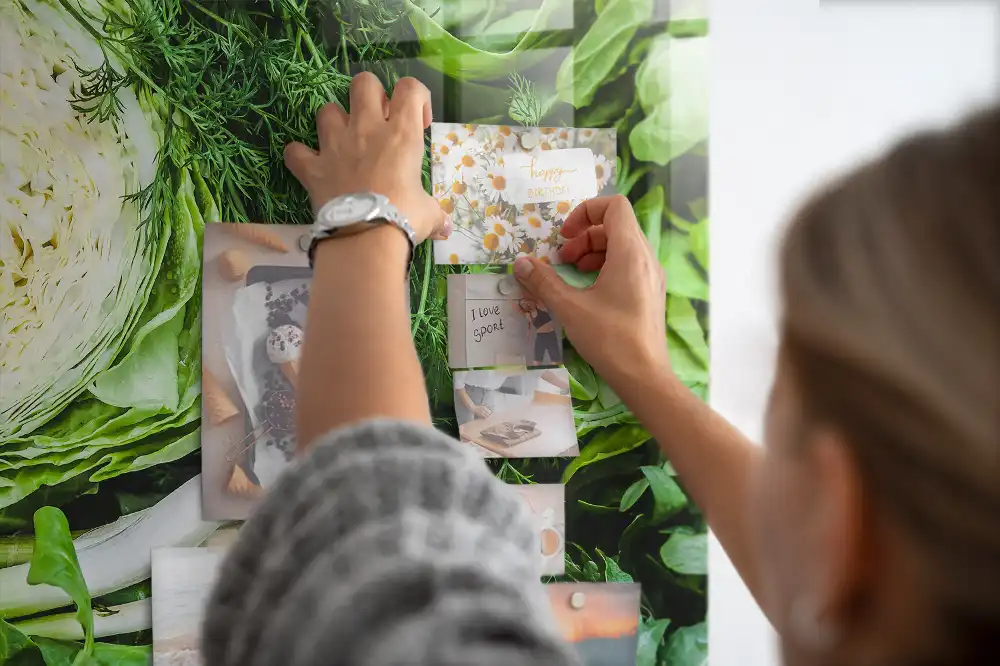 Tablă magnetică de perete cu model salată proaspătă