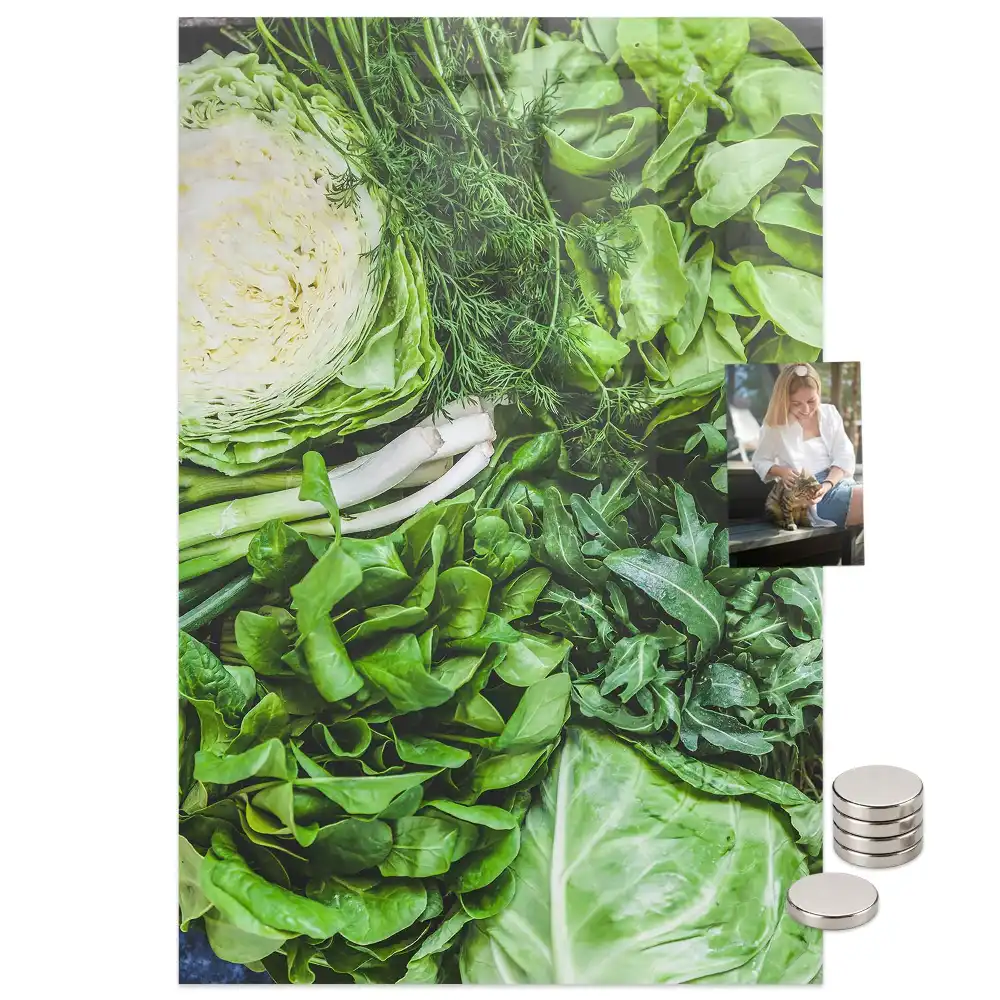 Tablă magnetică de perete cu model salată proaspătă