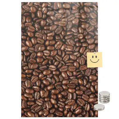 Tablă magnetică de perete cu model boabe de cafea