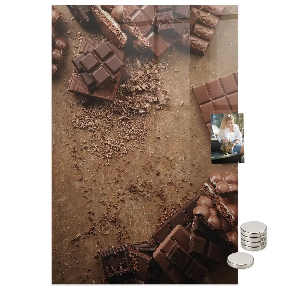 Tablă magnetică de perete în formă de tabletă de ciocolată