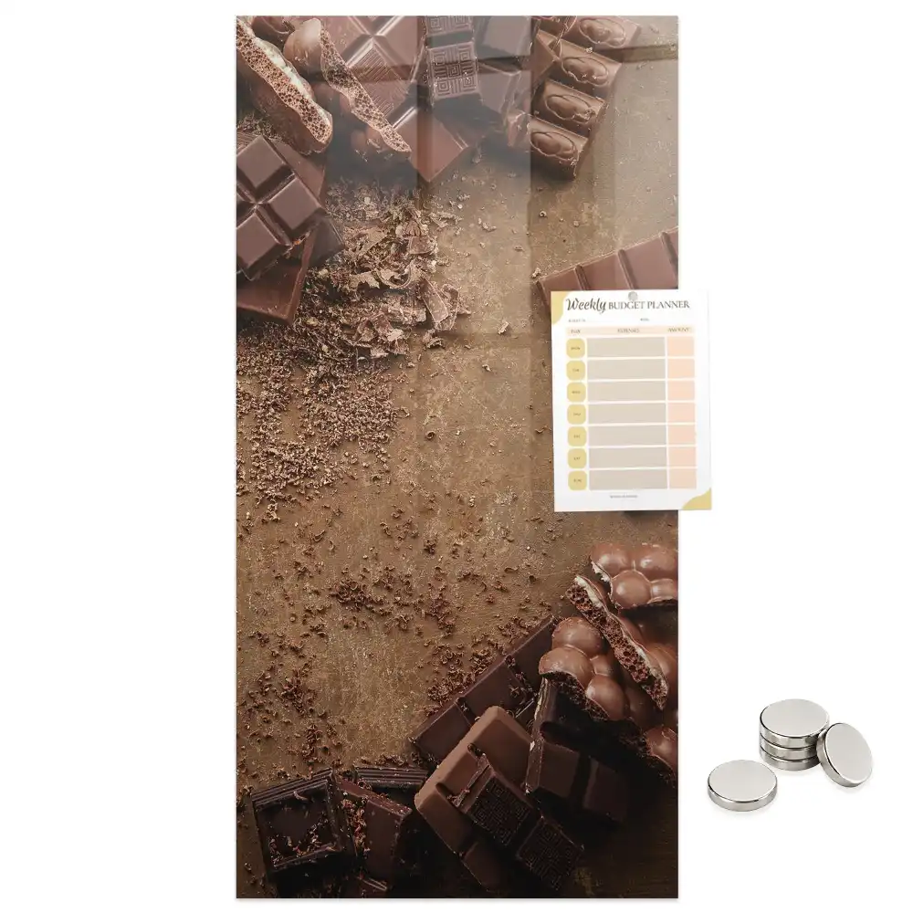 Tablă magnetică de perete în formă de tabletă de ciocolată