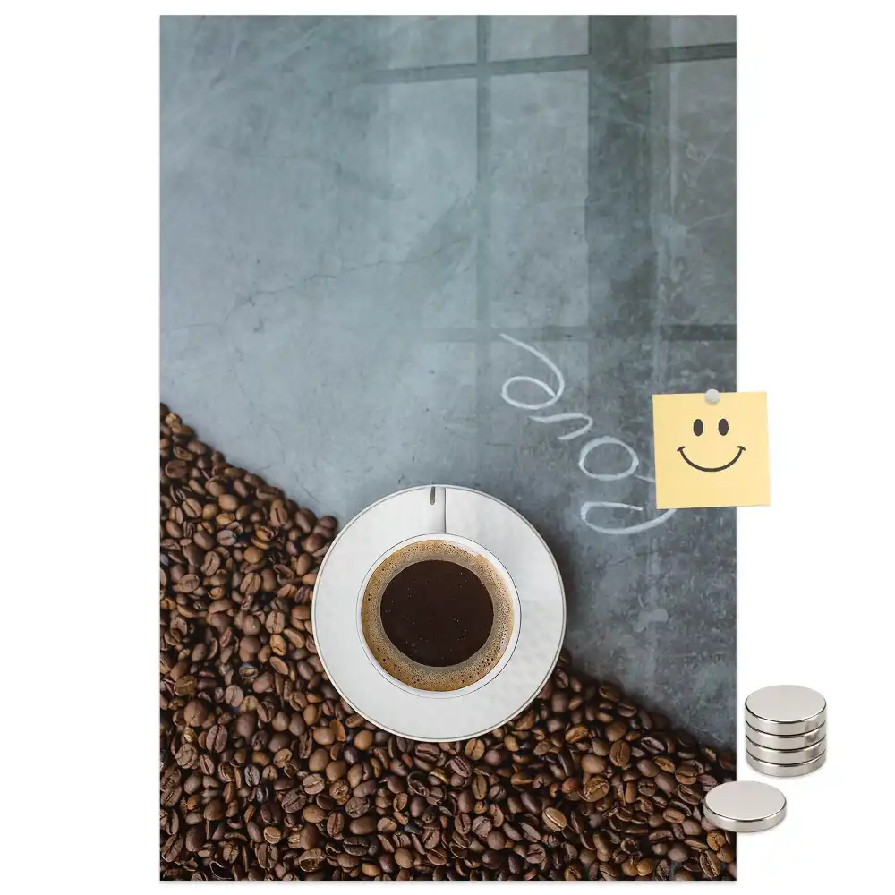 Tablă magnetică cu model de cană de cafea