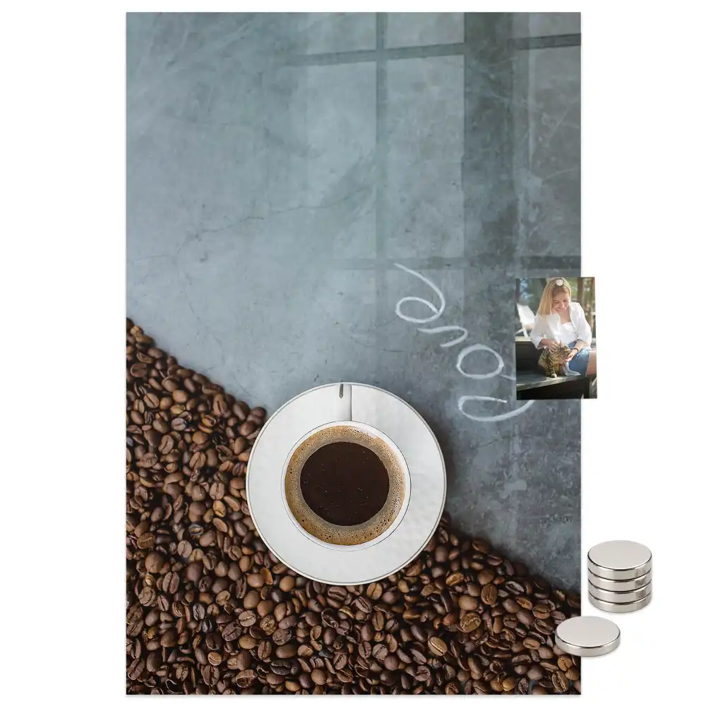 Tablă magnetică cu model de cană de cafea