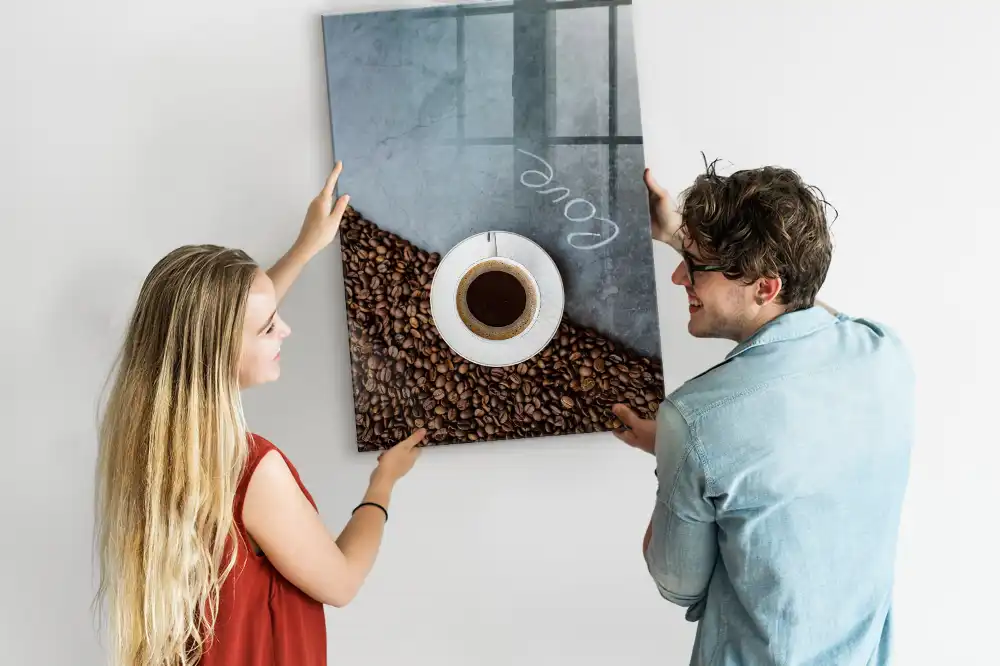 Tablă magnetică cu model de cană de cafea