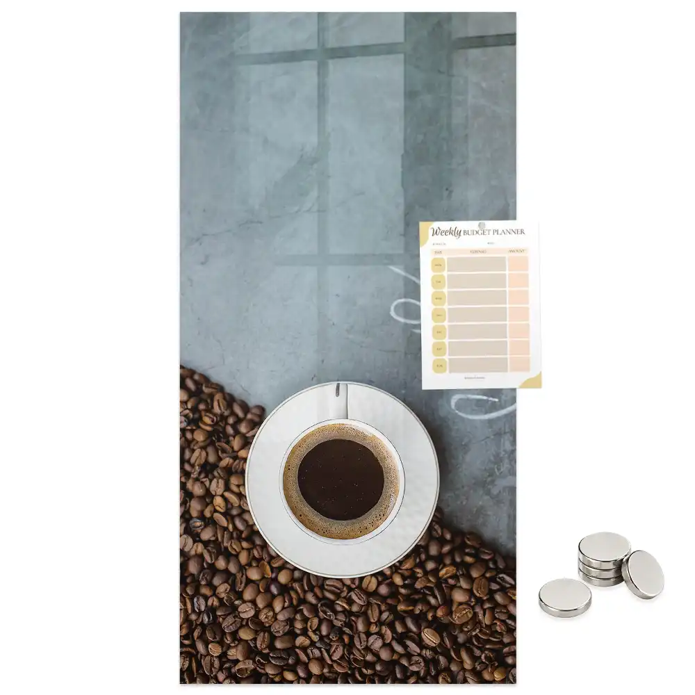 Tablă magnetică cu model de cană de cafea
