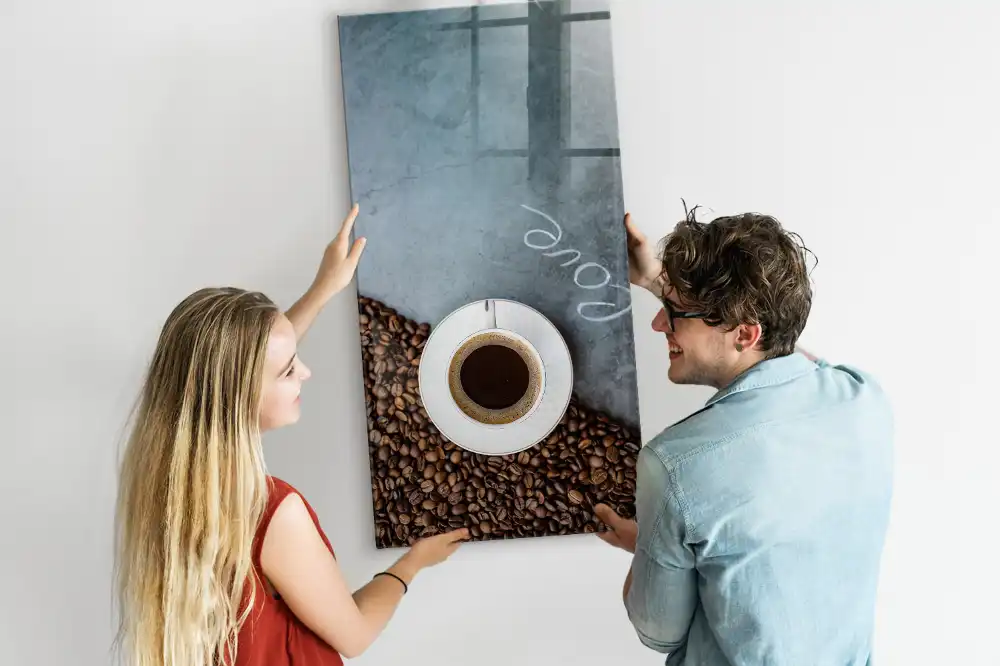 Tablă magnetică cu model de cană de cafea