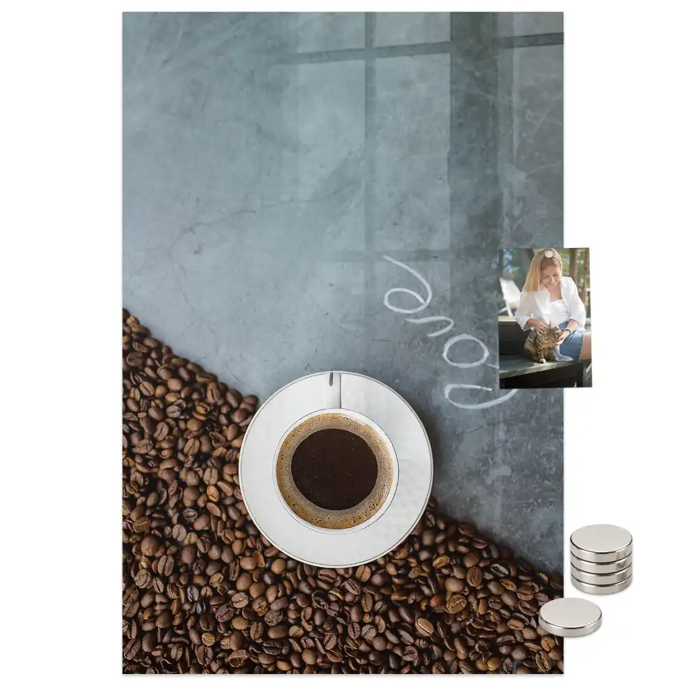 Tablă magnetică cu model de cană de cafea