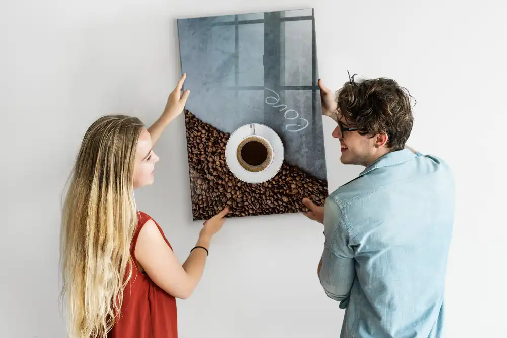 Tablă magnetică cu model de cană de cafea