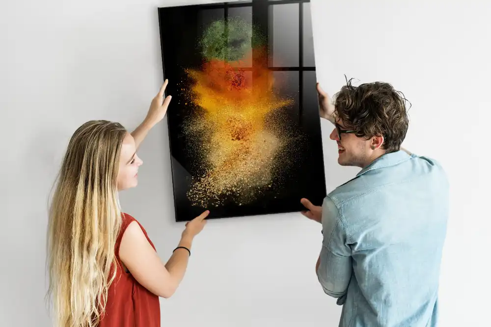 Tablă magnetică de perete cu imprimeu explozie de condimente