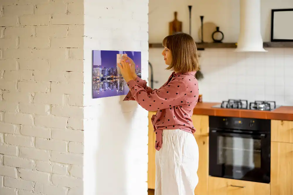 Tablă magnetică cu model New York noaptea