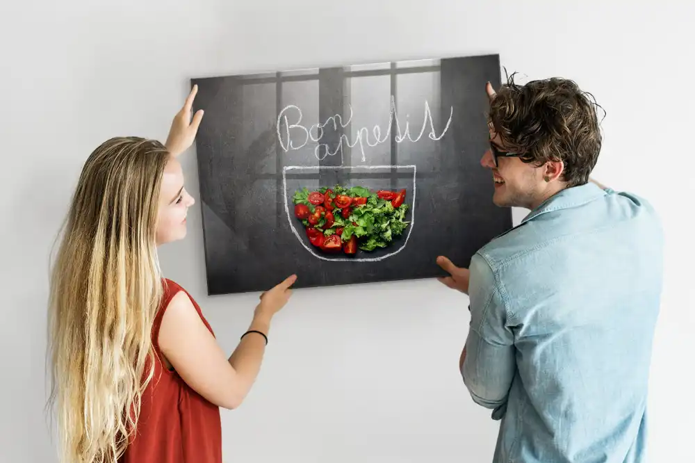 Tablă magnetică cu inscripția Bon Appétit