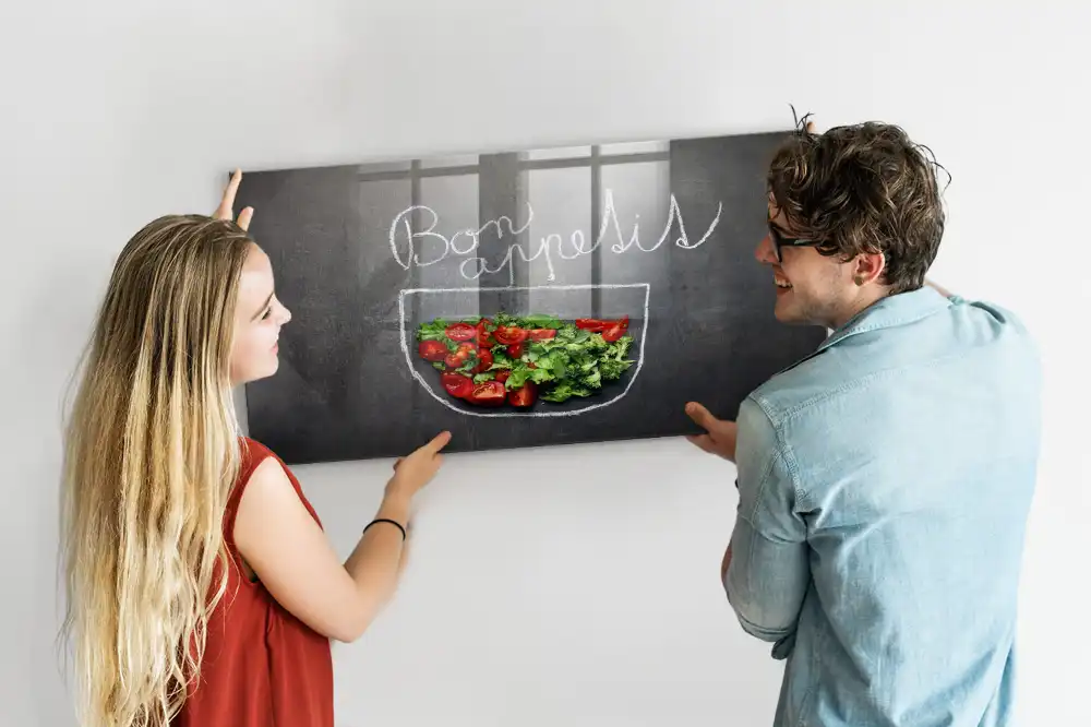 Tablă magnetică cu inscripția Bon Appétit