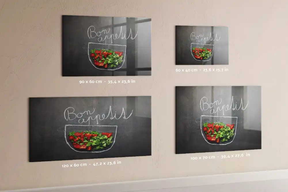 Tablă magnetică cu inscripția Bon Appétit
