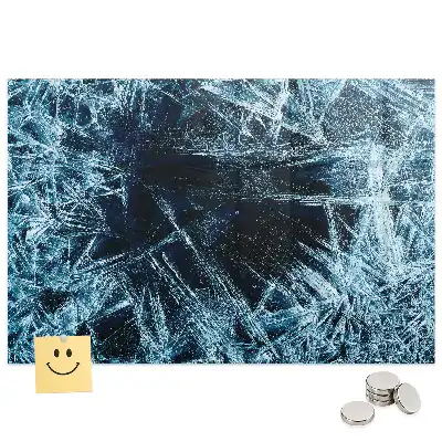 Tablă magnetică din sticlă cu aspect mat