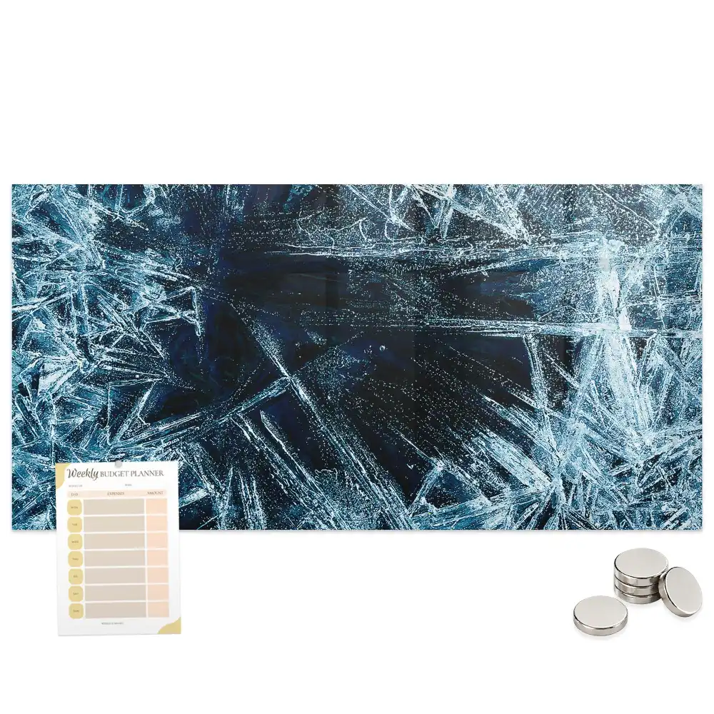 Tablă magnetică din sticlă cu aspect mat