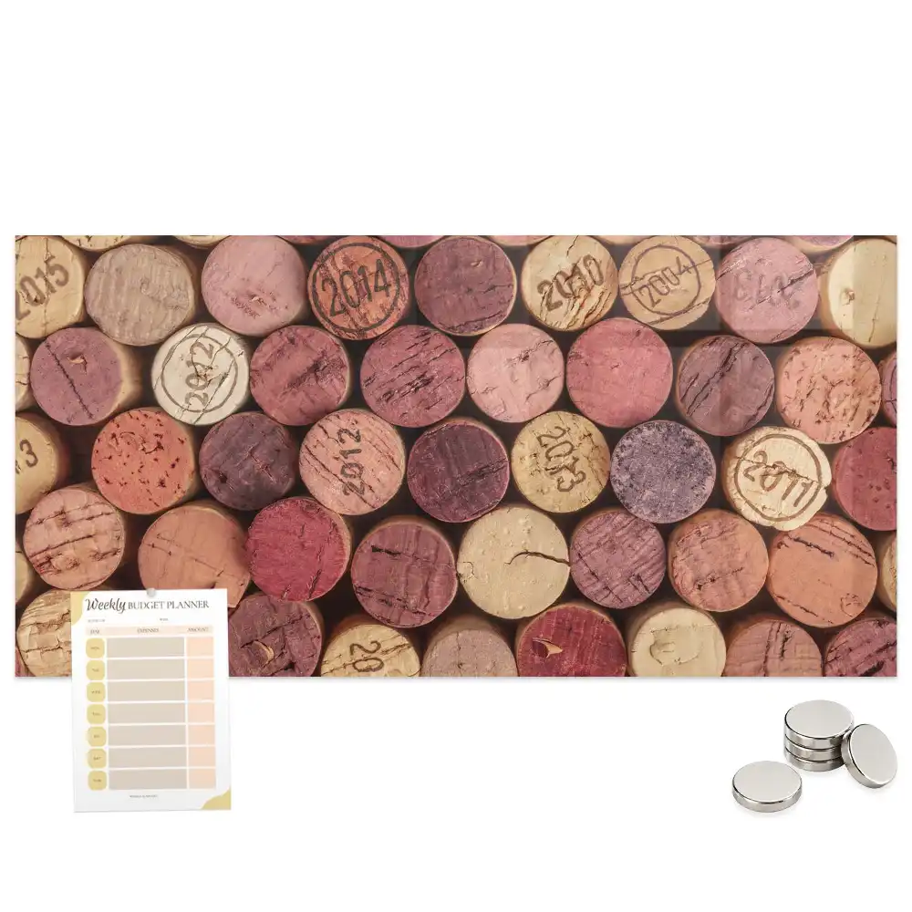 Tablă magnetică pentru capace de vin
