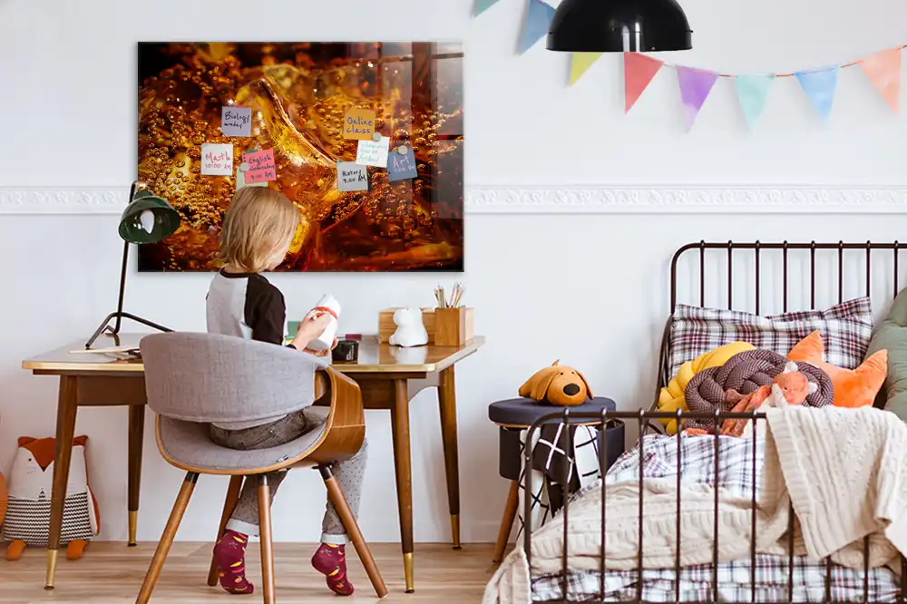 Tablă magnetică de planificare tip grup cu model băutură