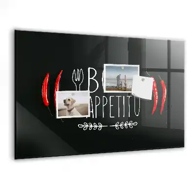 Tablă magnetică cu inscripția Bon Appétit