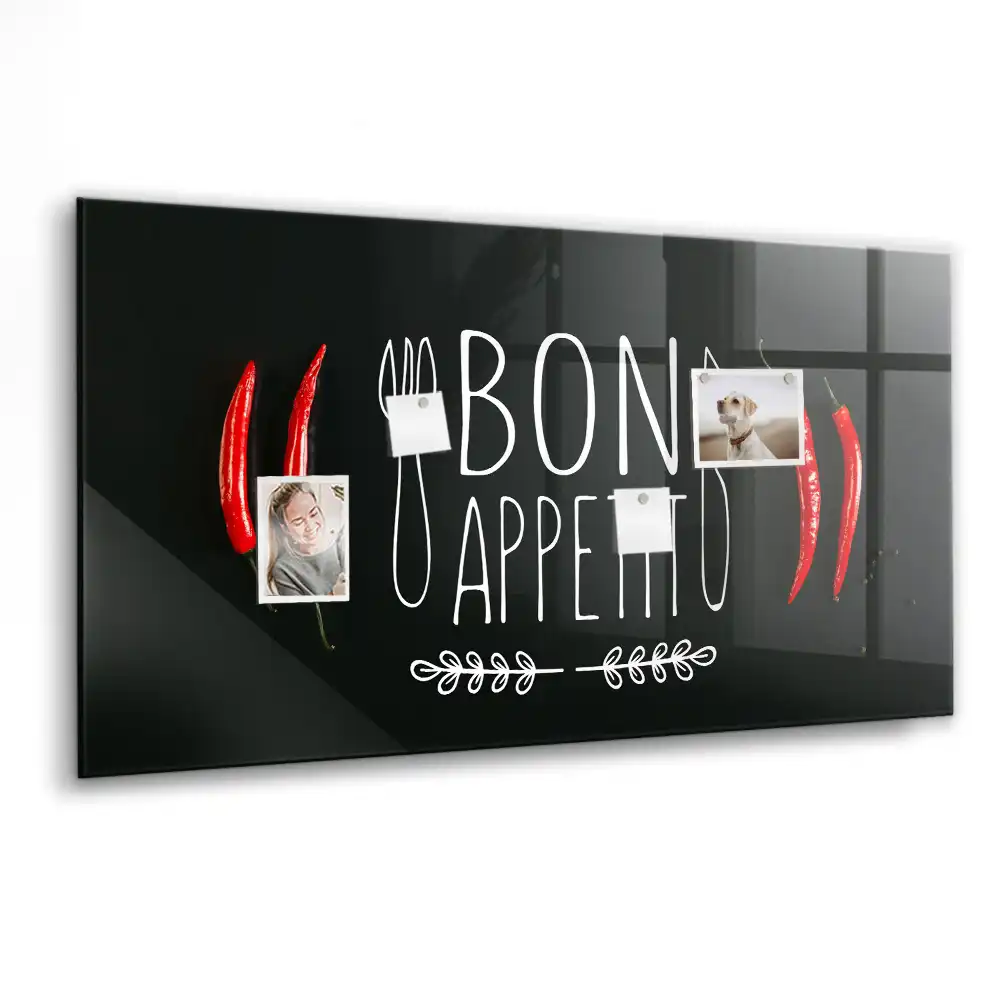 Tablă magnetică cu inscripția Bon Appétit