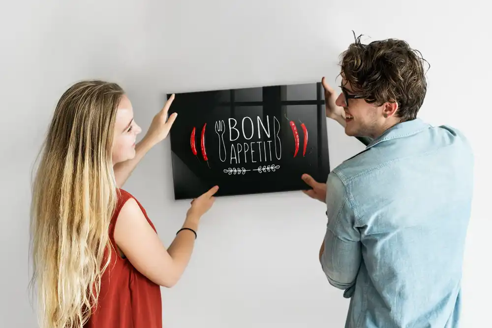 Tablă magnetică cu inscripția Bon Appétit