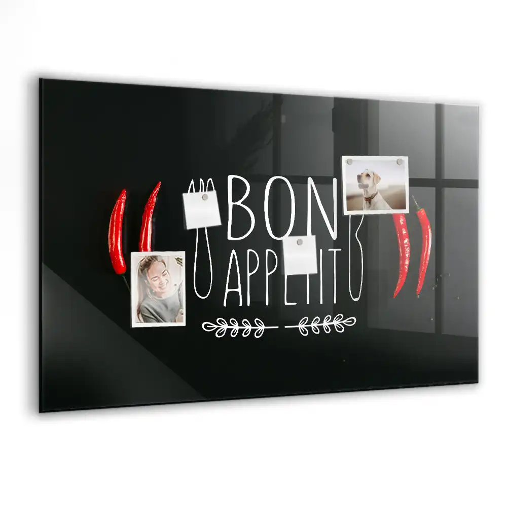 Tablă magnetică cu inscripția Bon Appétit