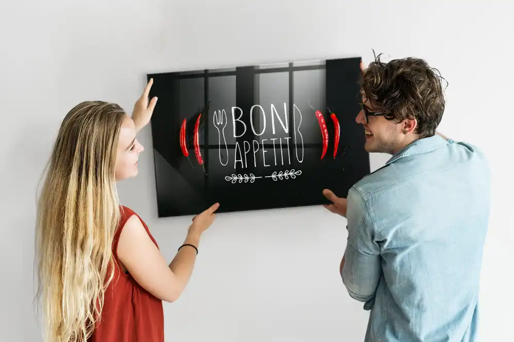 Tablă magnetică cu inscripția Bon Appétit