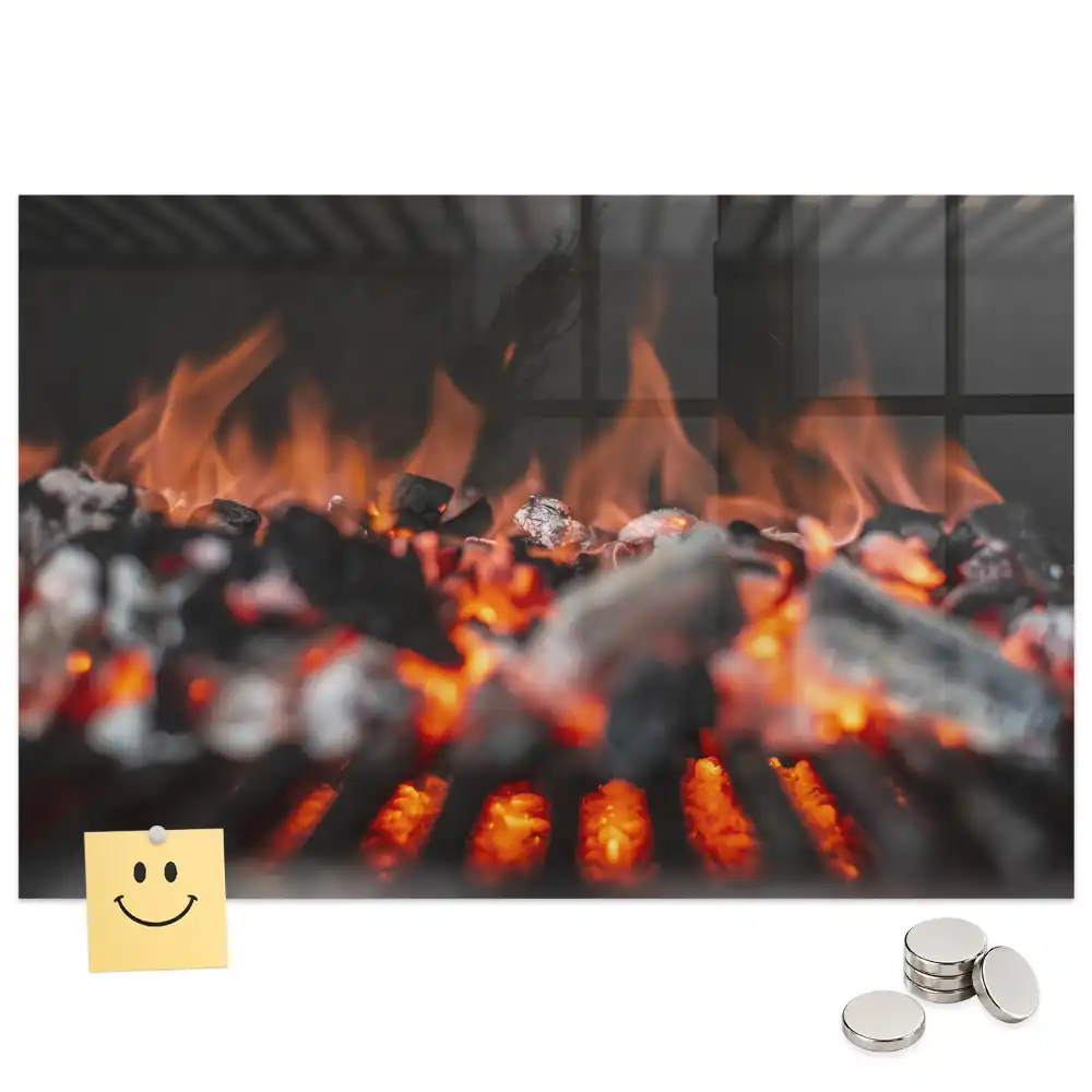 Tablă magnetică pentru grătar sau vatră de foc