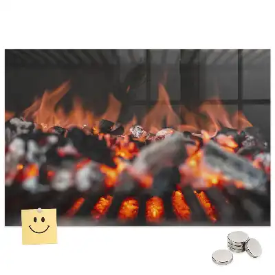 Tablă magnetică pentru grătar sau vatră de foc