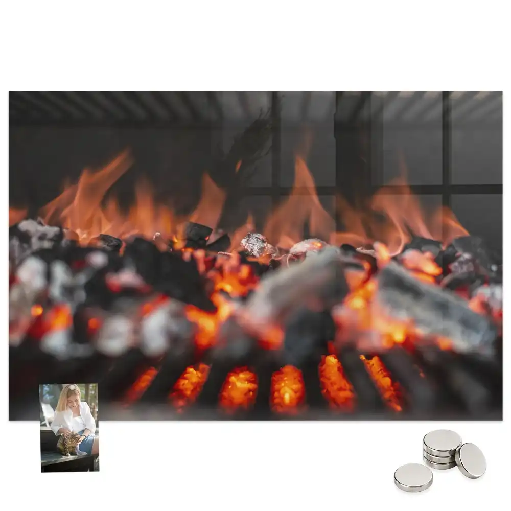 Tablă magnetică pentru grătar sau vatră de foc