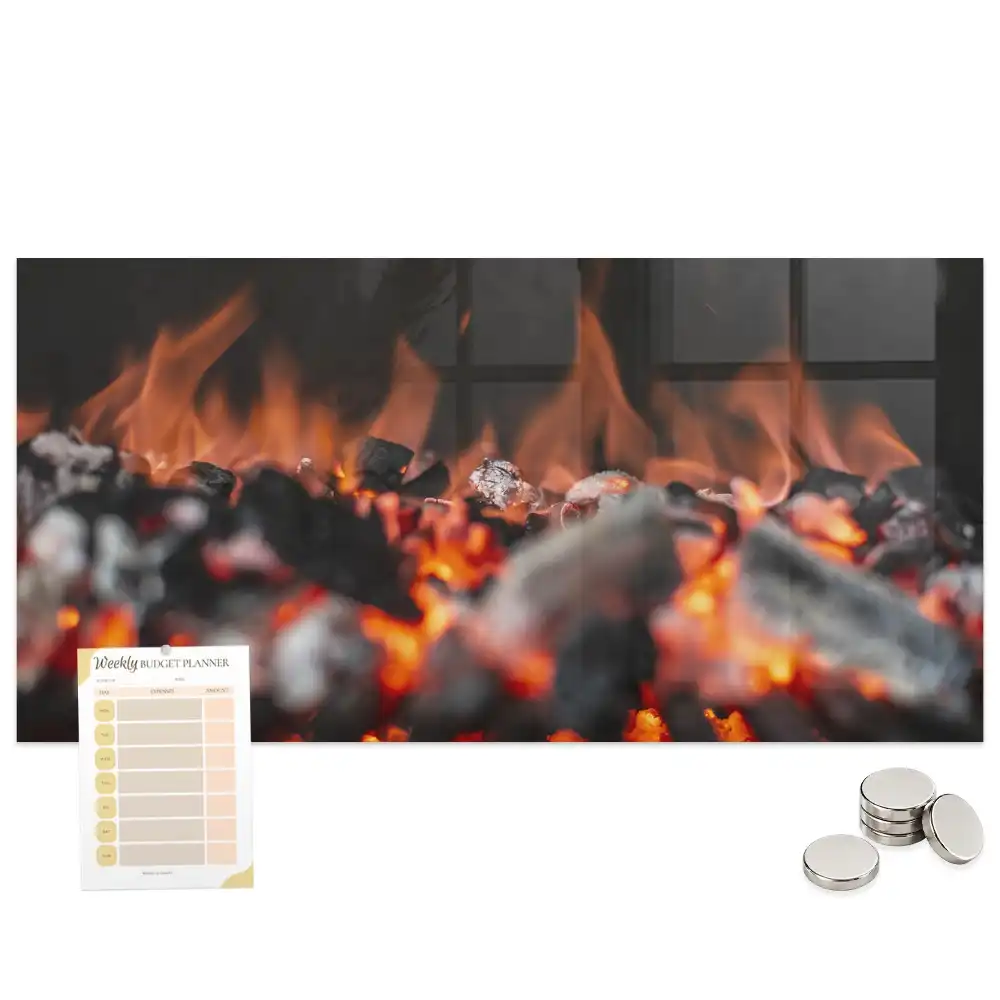 Tablă magnetică pentru grătar sau vatră de foc
